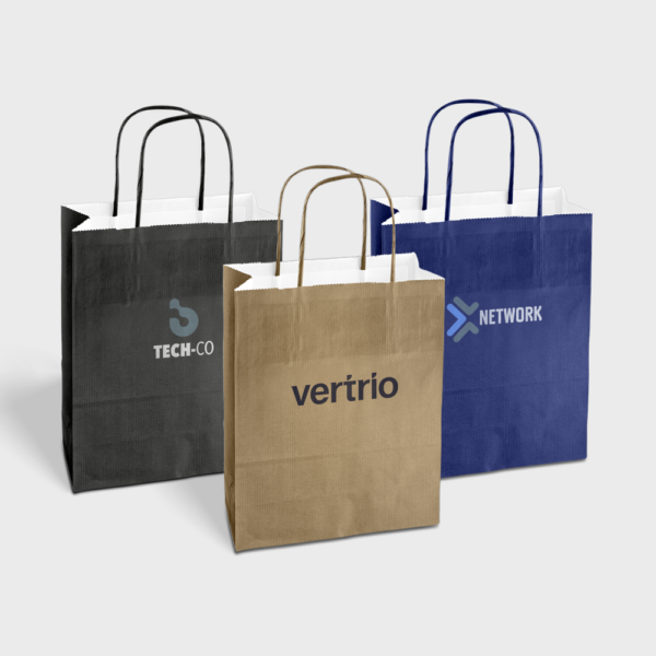 Bolsas de papel kraft arrugado